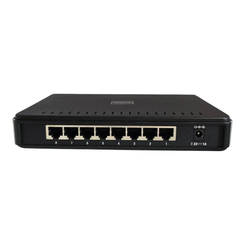 D-LINK DGS-2208 Gigabit Desktop Switch 8-Port w/ Power Supply TESTED & WORKING!