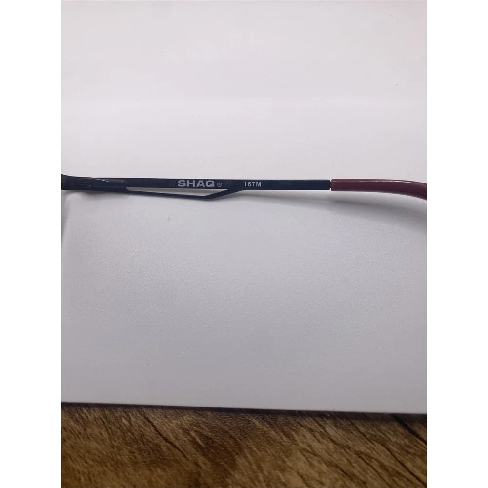 Shaq Sunglasses FRAMES ONLY Zyloware Half Rim 145 Brown 144