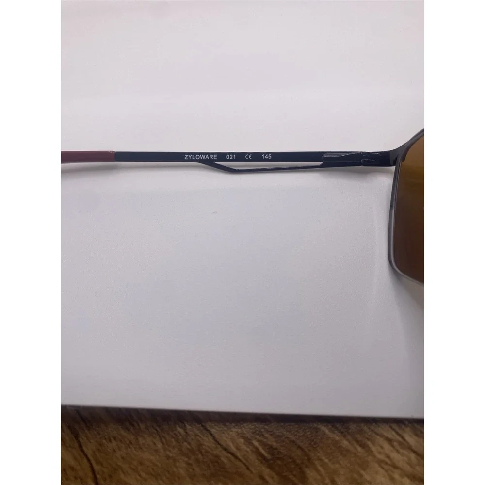 Shaq Sunglasses FRAMES ONLY Zyloware Half Rim 145 Brown 144