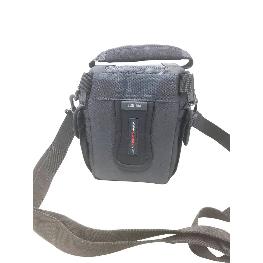 Lowepro Edit 100 Camera Bag Black With Adjustable Shoulder Strap & Padded Interi