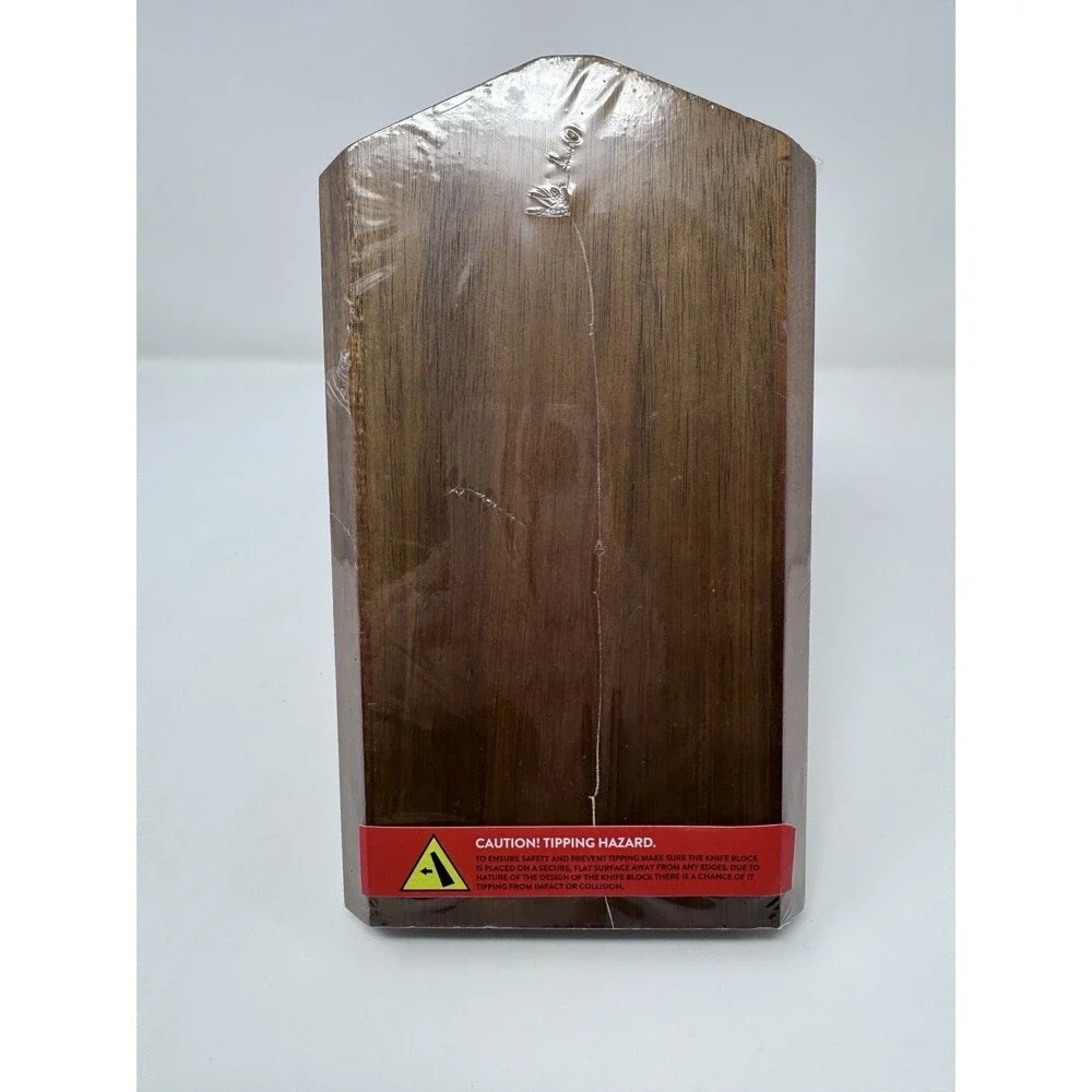 NEW Cangshan Solid Walnut Knife Block 10 Slot 