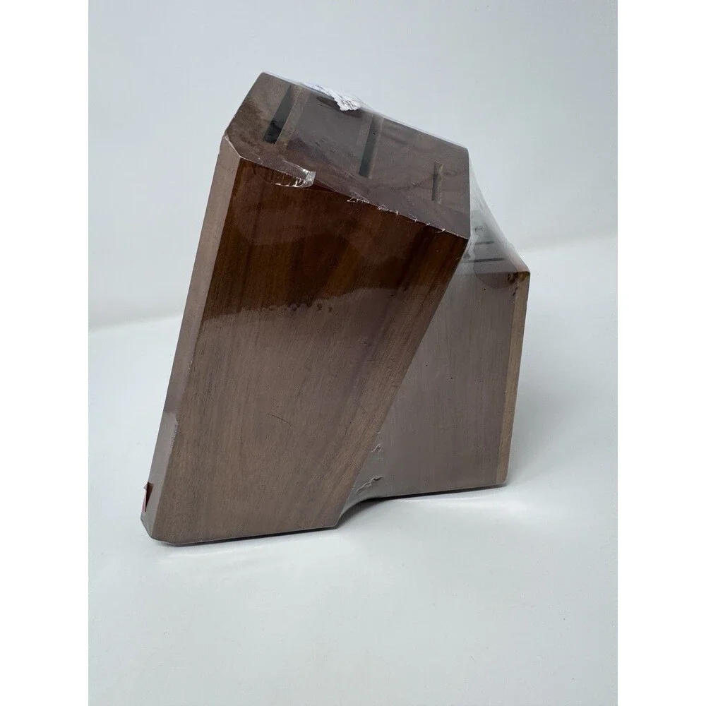 NEW Cangshan Solid Walnut Knife Block 10 Slot 