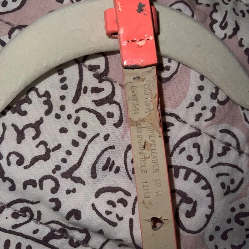 Old Navy Synthetic Leather Neon Pink Belt