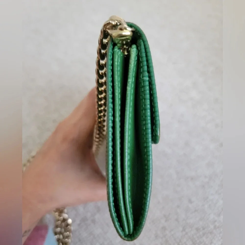 LV Green Epi Leather Long Wallet