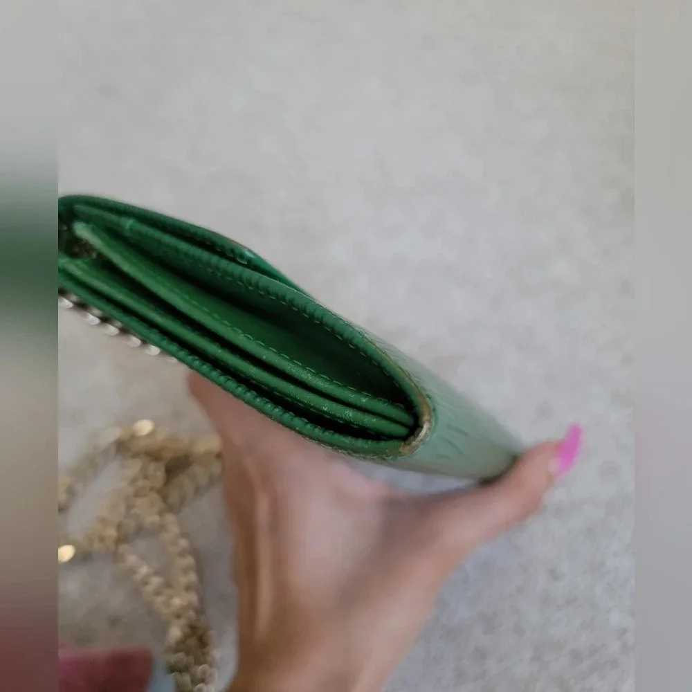 LV Green Epi Leather Long Wallet
