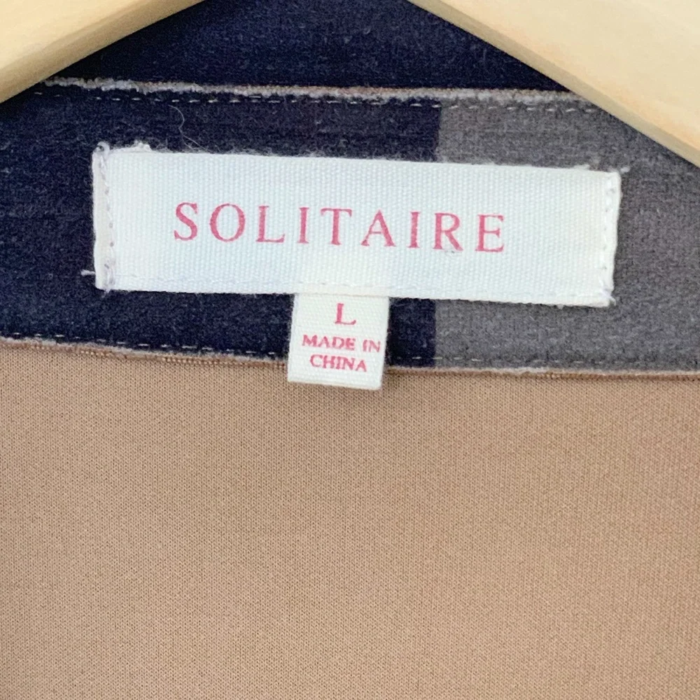 🧥SOLITAIRE Plaid Faux Suede Trench Coat