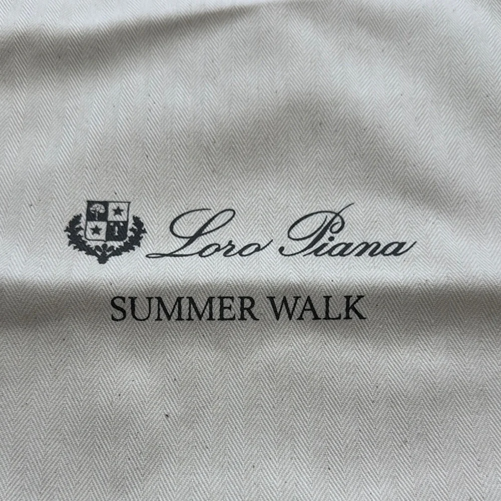 Loro Piana Ivory Drawstring Pouch