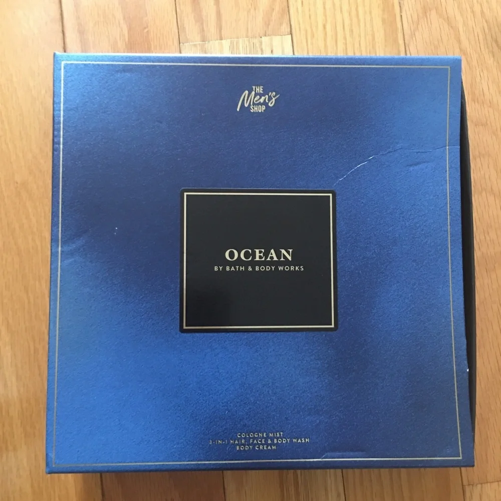 Bath & Body Works Ocean 3Piece Mens Set - Blue