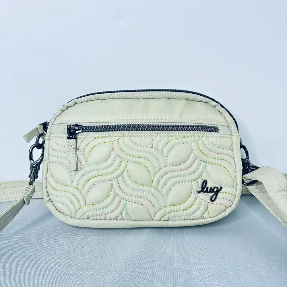 Lug Belt Waist Sling Bag Off White Super Coupe RFID Women Floral Multicolor