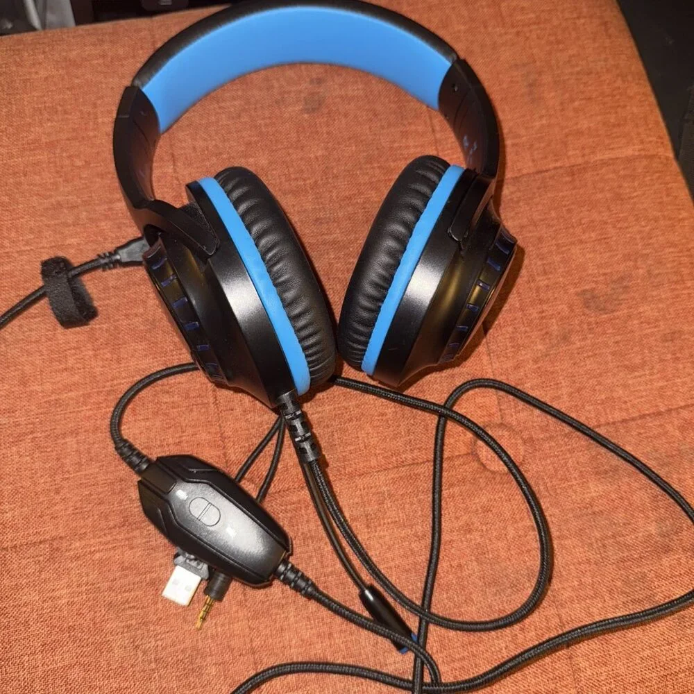 MASACEGON H-10 GAMING HEADSET BLACK & BLUE