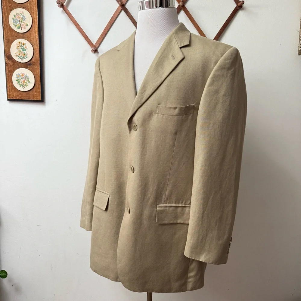 Moygashel Irish Linen Tan Blazer