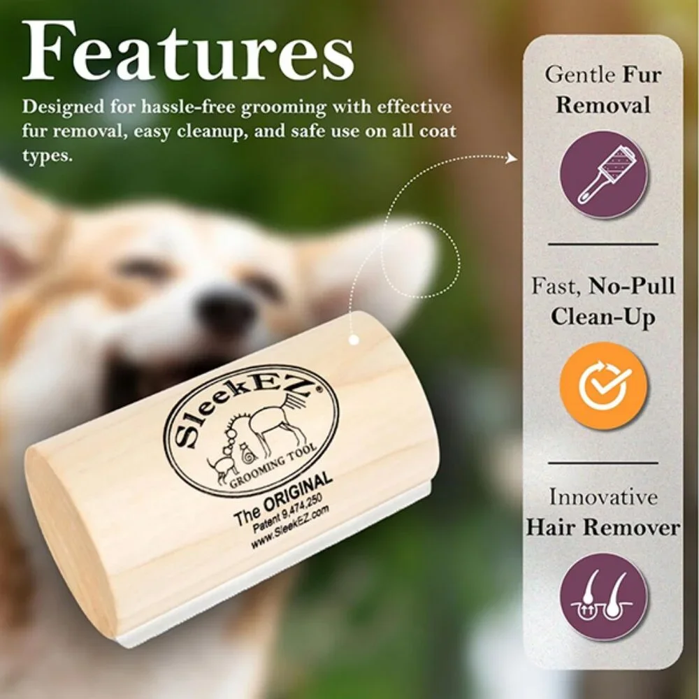 Dog Shedding Brush L – 95% Less Shedding, All Fur Types, Made in USA