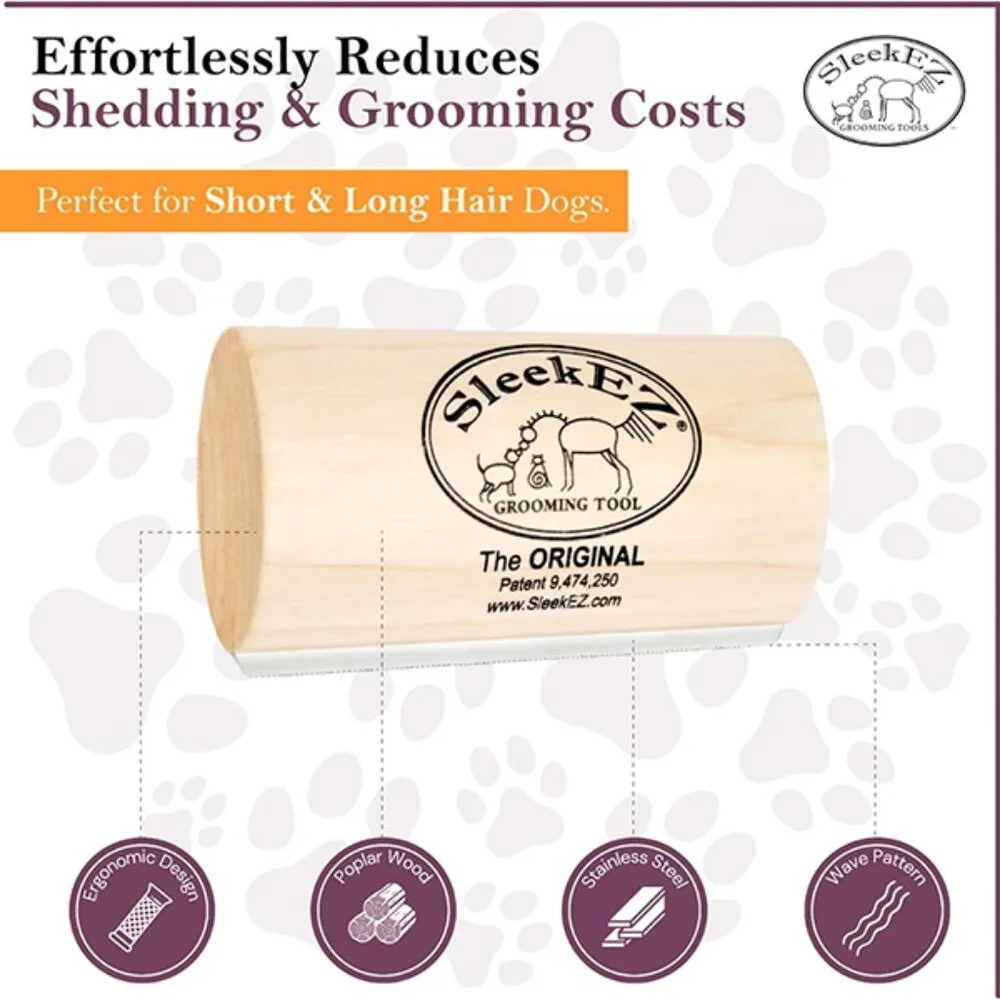 Dog Shedding Brush L – 95% Less Shedding, All Fur Types, Made in USA