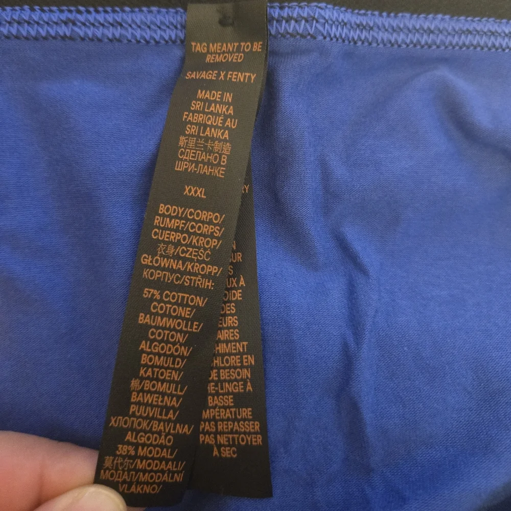 NWT Savage x Fenty Savage X Boxer Briefs Size XXXL Color Blue/Black