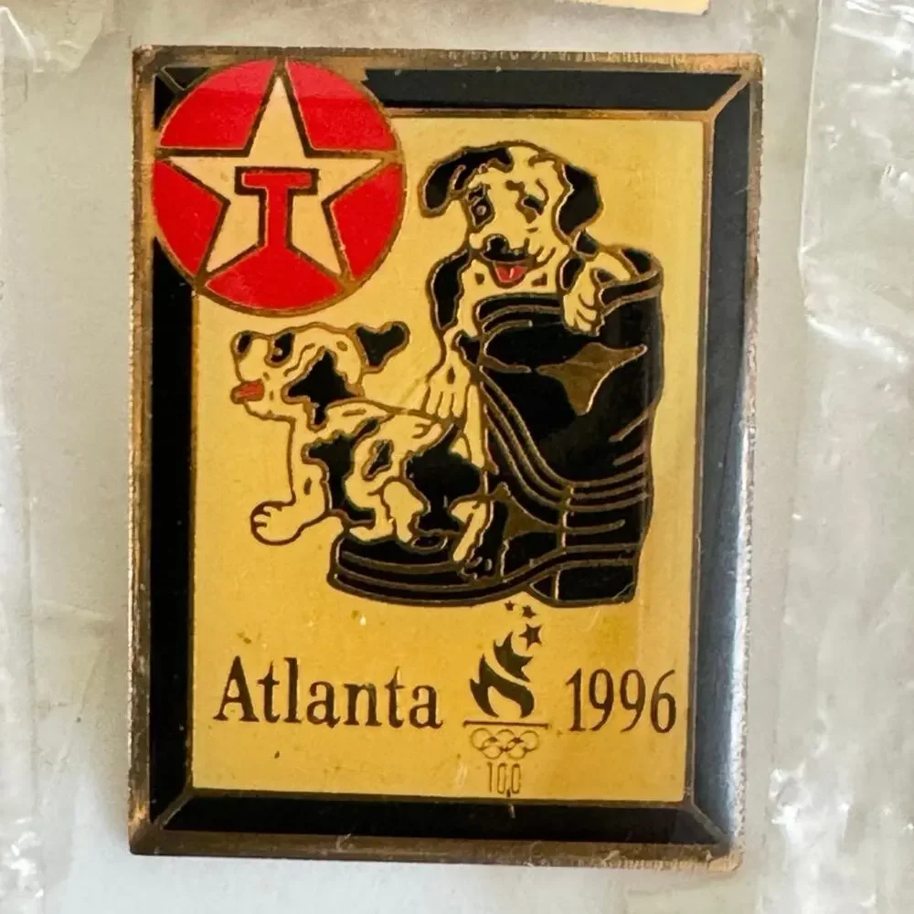 Vintage 1996 Texaco Olympic Pin Set of 6 Atlanta Enamel Collectors Memorabilia