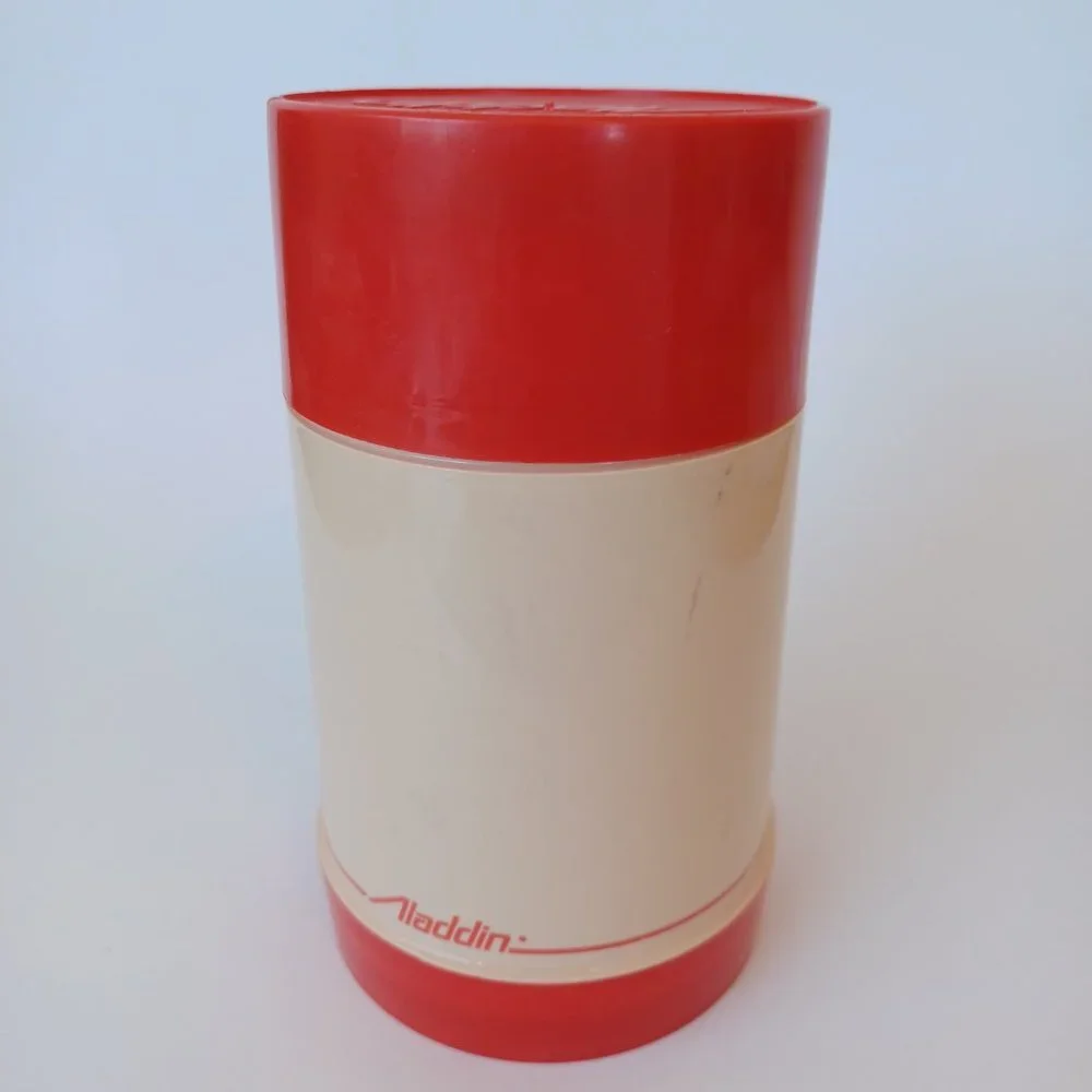 Aladdin Vintage Thermos Classic Red Wide Mouth