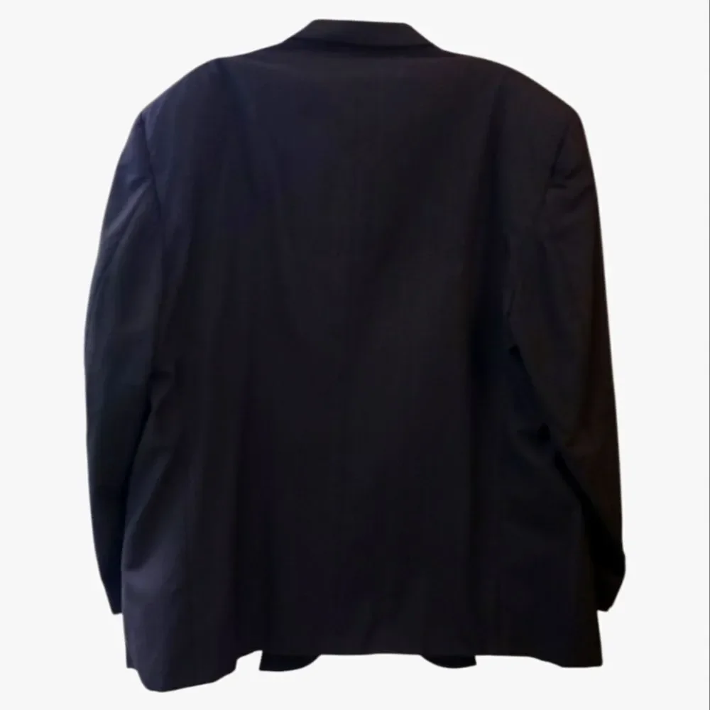 Black Wool Bill Robinson for Steven Windsor Men's Blazer Suit Jacket Sportcoat