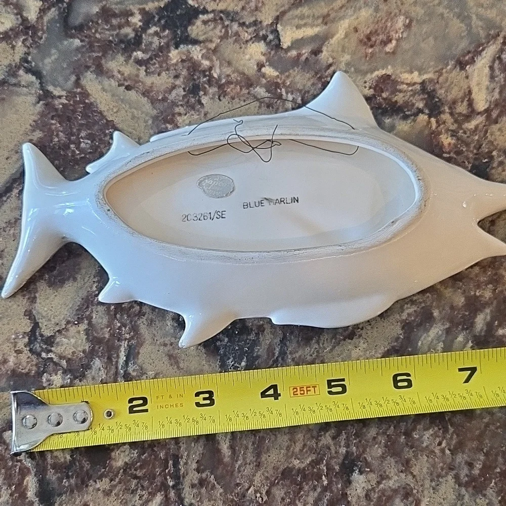 Blue and Pink Fish Figurine