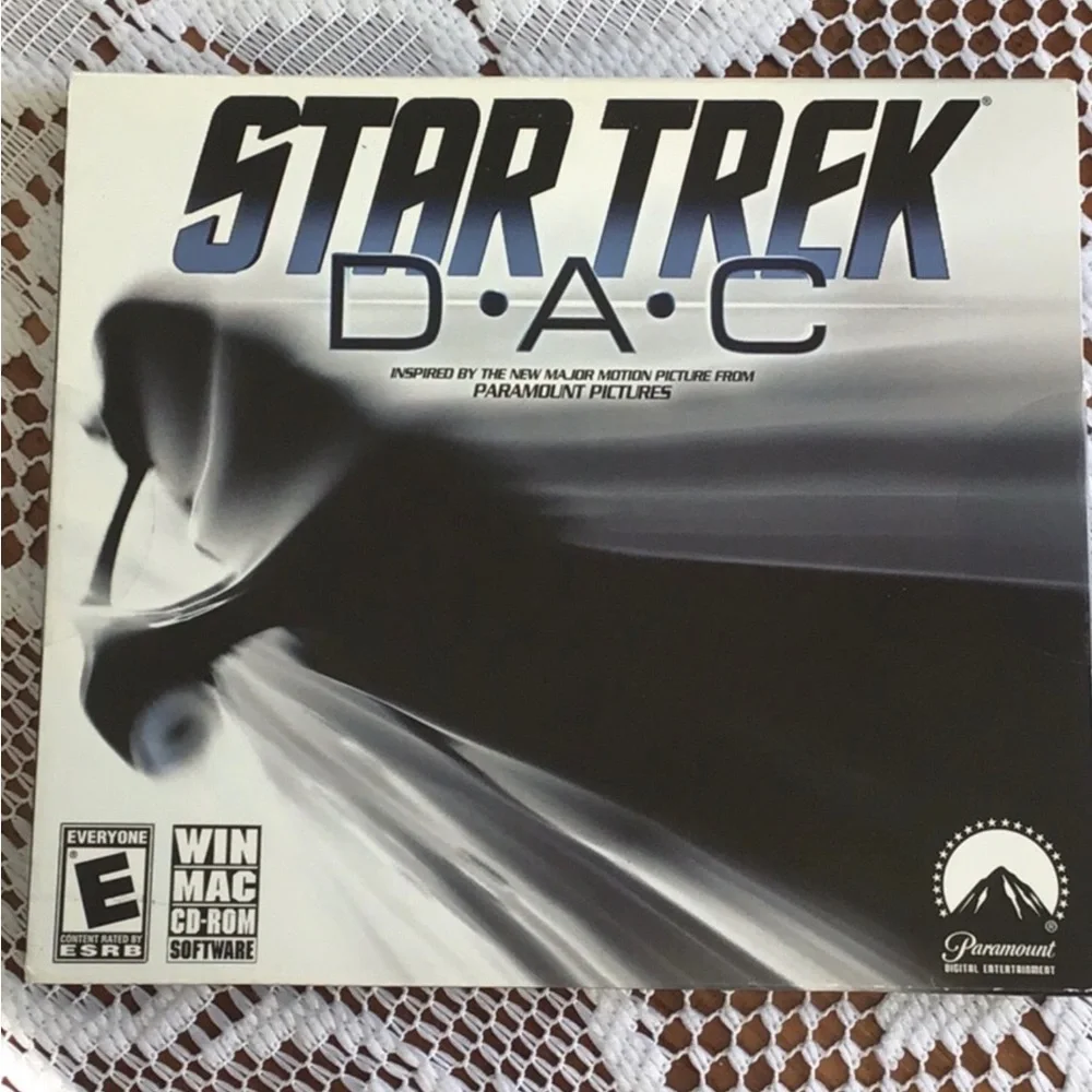 Star Trek D-A-C Video Game for PC and Mac - Black and White