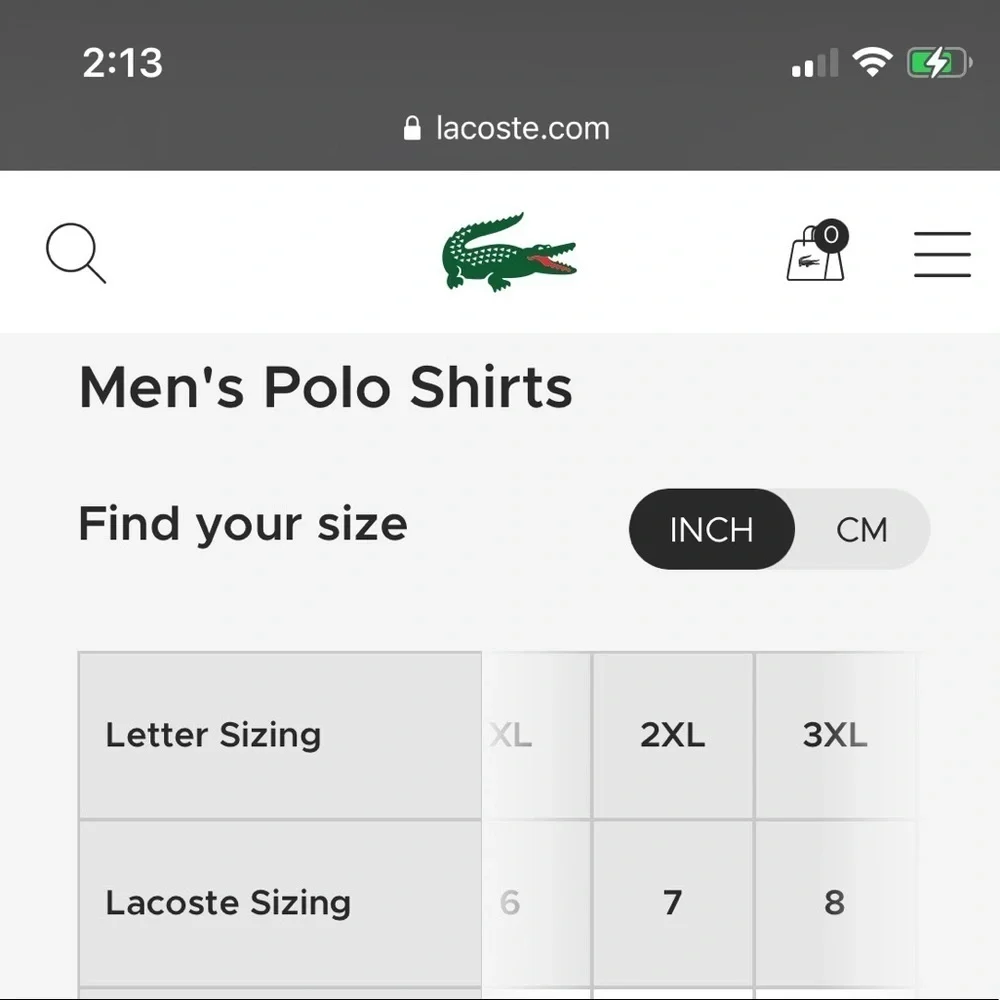 Lacoste good used