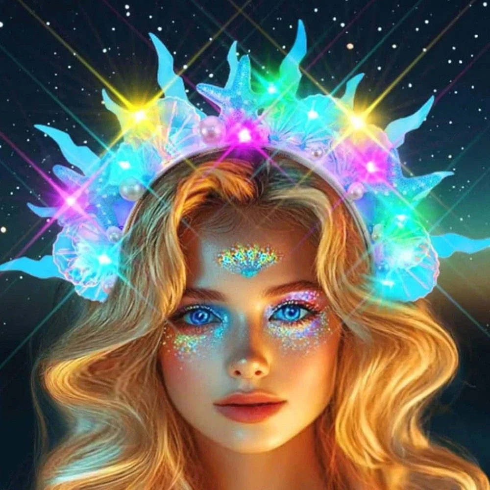 Zoestar Light-Up Starfish Headband