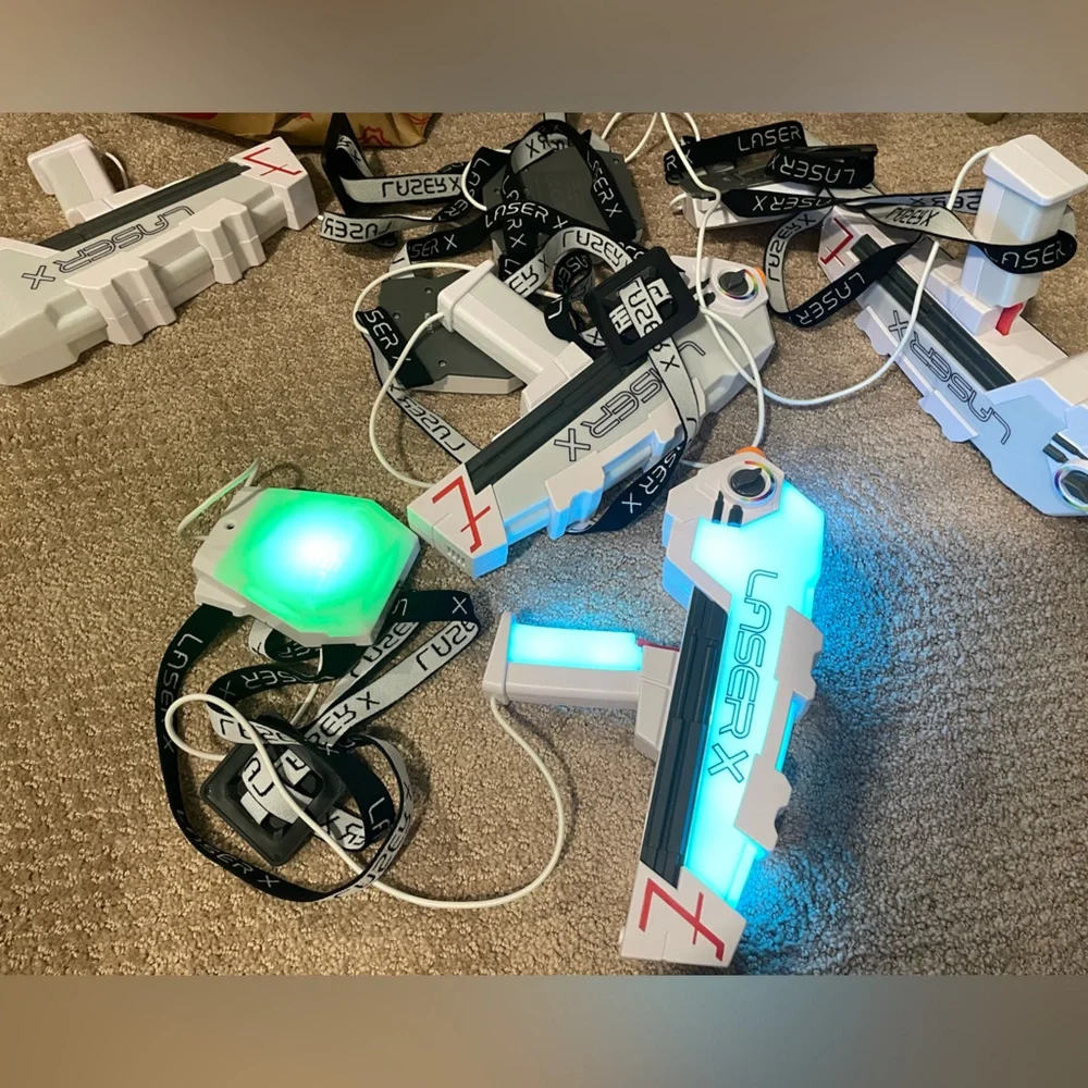 Laser X White and Gray Laser Tag Set
