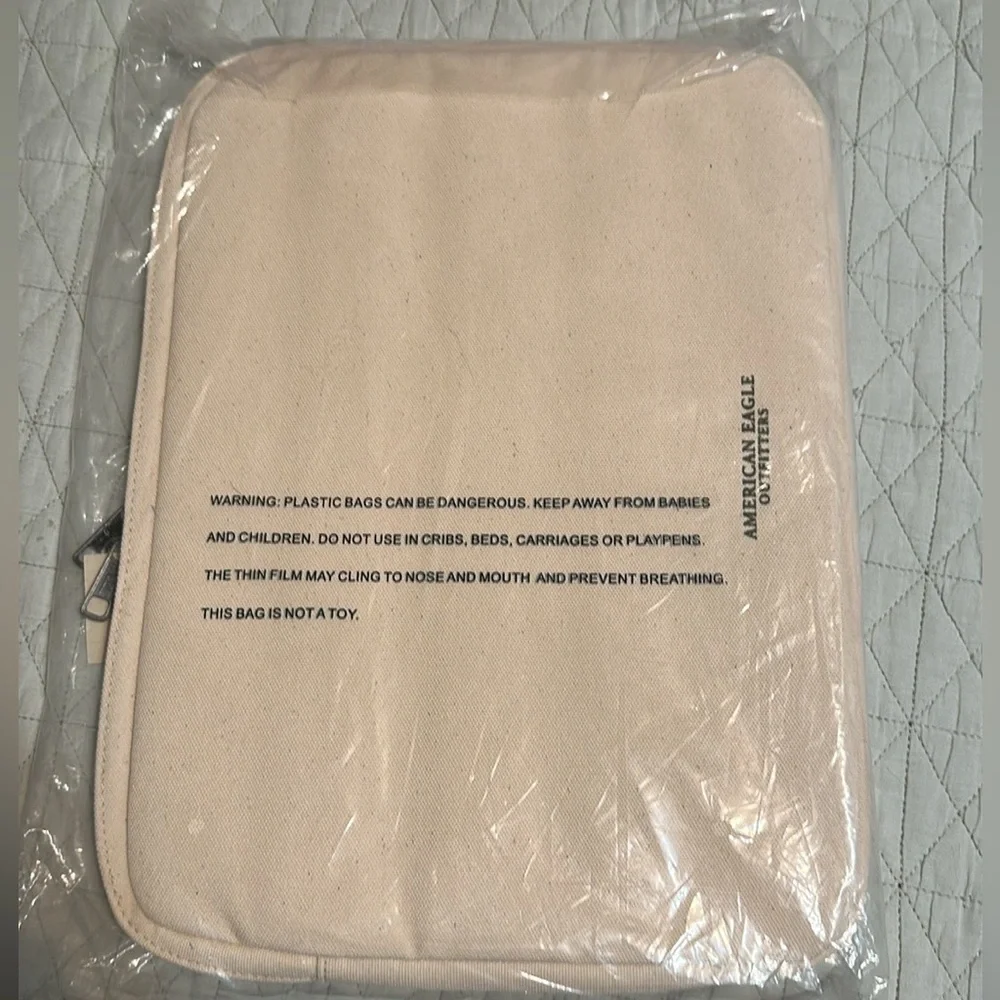 American Eagle Outfitters Tan and Green Laptop Bag