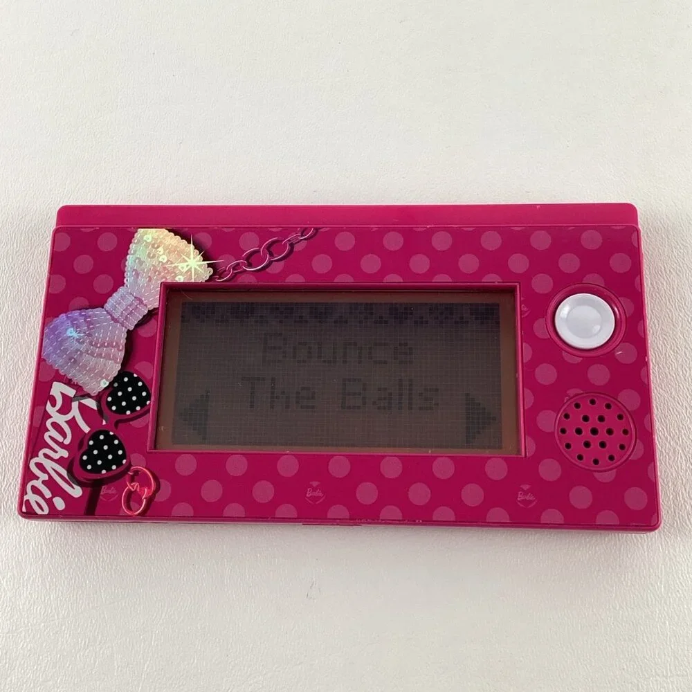 Barbie Handheld Game Educational Toy Matching Alphabet Pink Oregon Scientific
