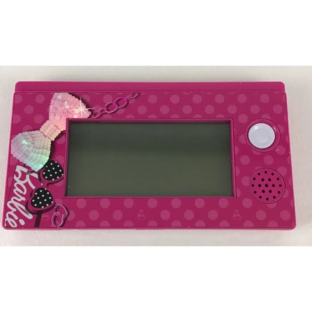 Barbie Handheld Game Educational Toy Matching Alphabet Pink Oregon Scientific