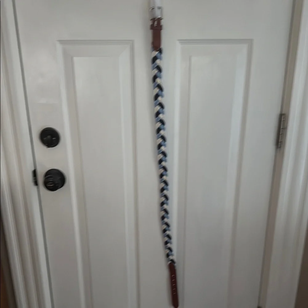 Vineyard Vines Boys Rope Belt navy and white