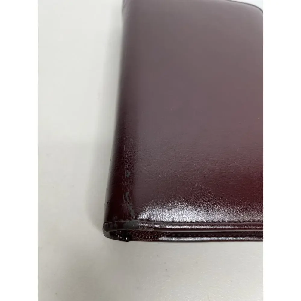 Vintage DayTimer Day Planner Burgundy Faux Leather