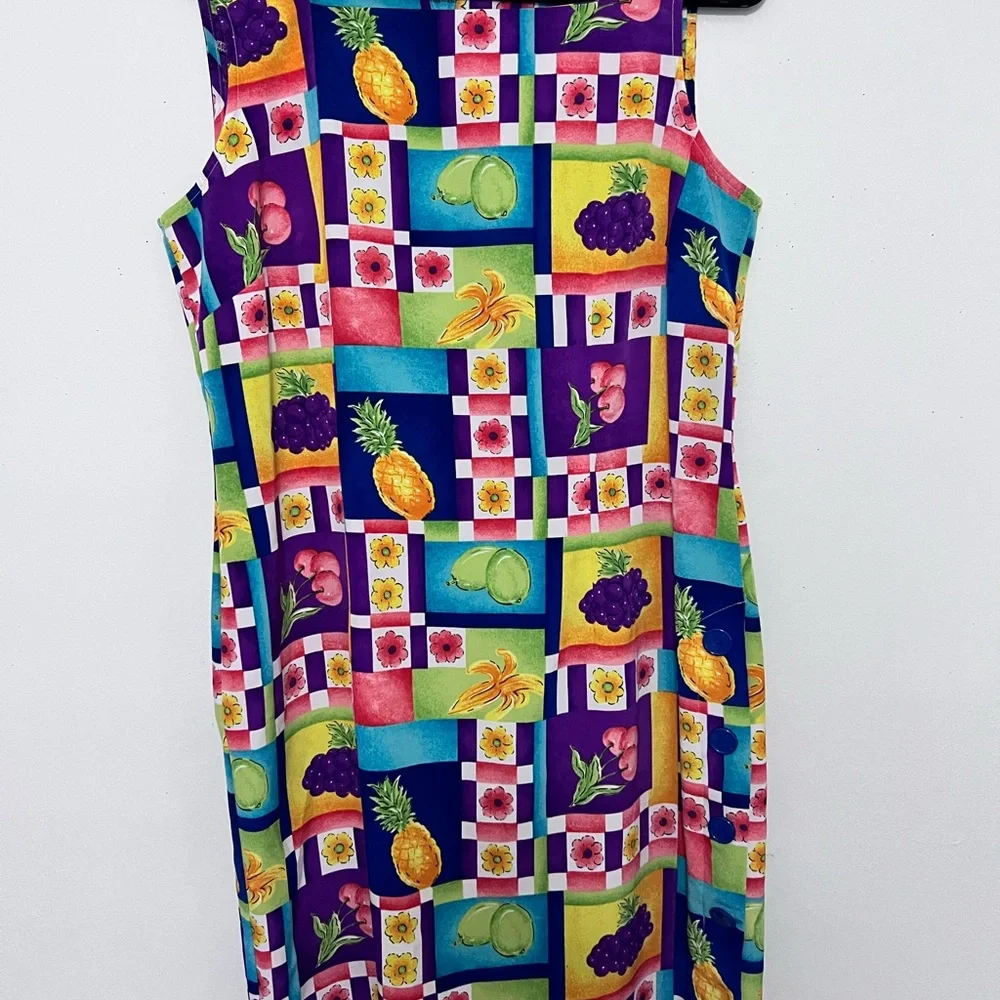 Sag Harbor Pink and Blue Sheath Mini Dress