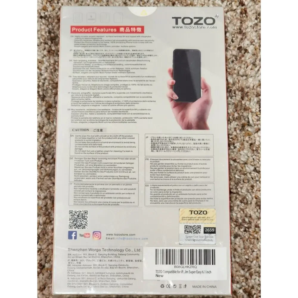 TOZO iphone screen