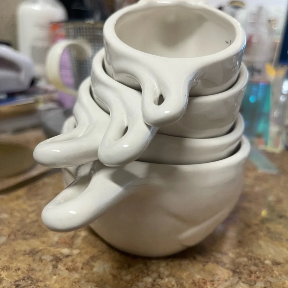 Creative Co-Op stoneware displaying white