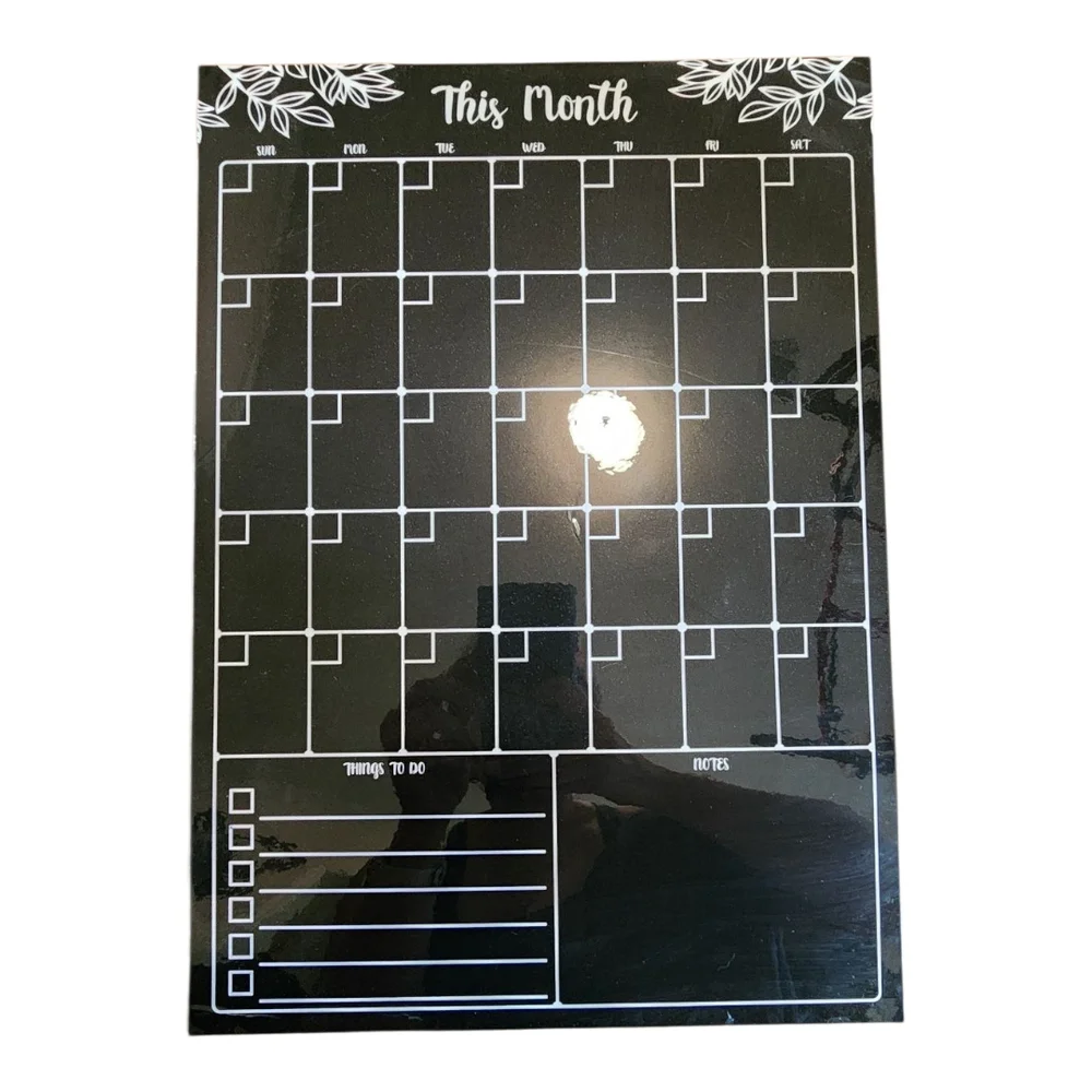 Black and White Monthly and Weekly Planner Set