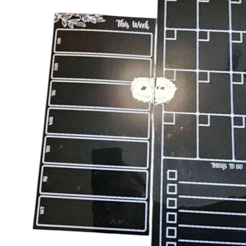 Black and White Monthly and Weekly Planner Set
