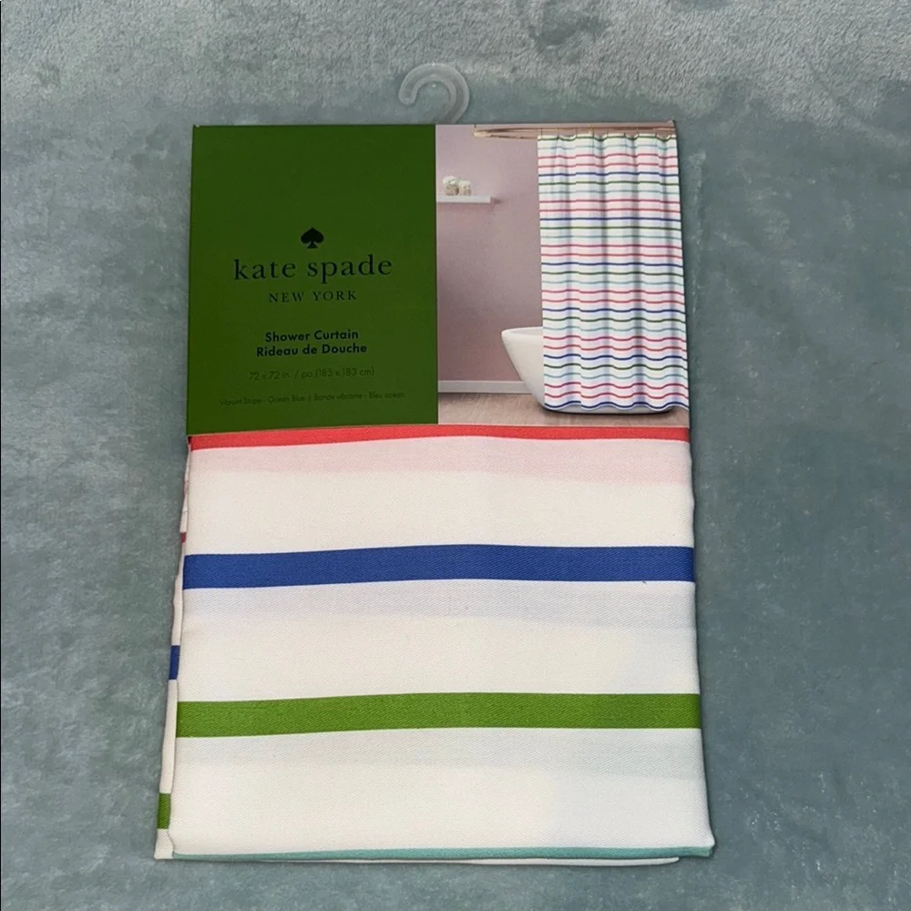 kate spade Multicolor Striped Shower Curtain
