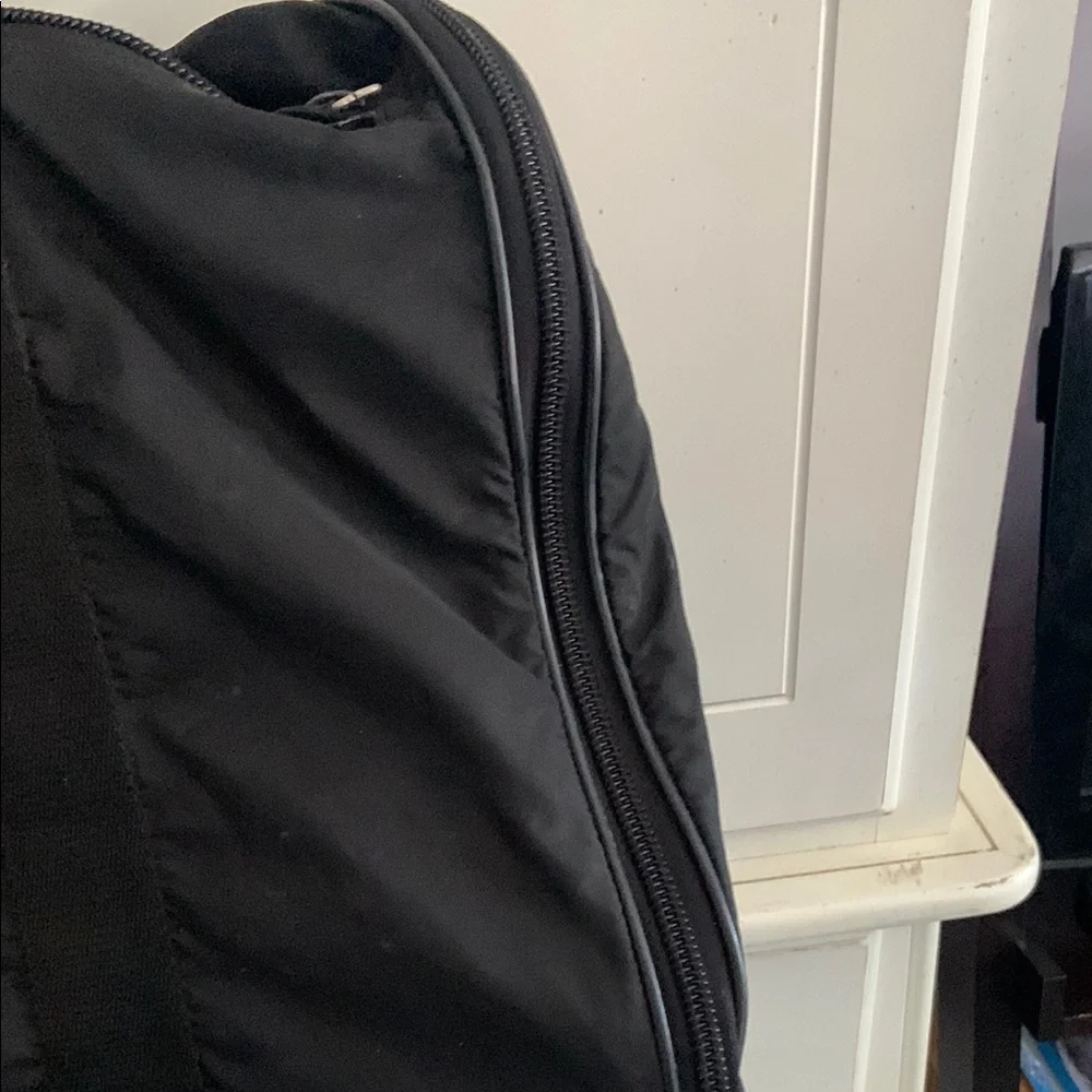 Prada Black Duffel Bag with Sleek Design and Versatile Use