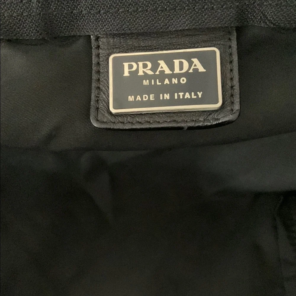 Prada Black Duffel Bag with Sleek Design and Versatile Use
