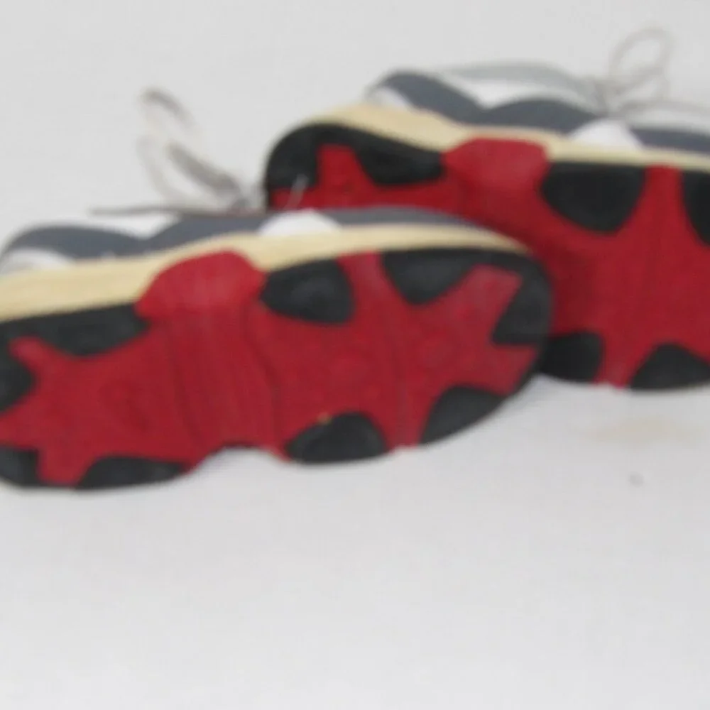 Kids Gray Red White Nike Tennis Shoes Size 6.5 US