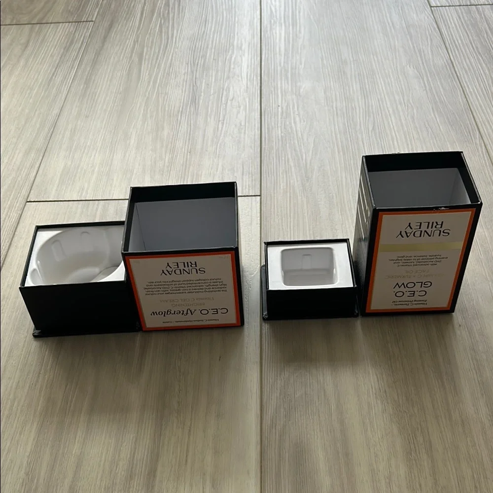 Sunday Riley Original Storage Boxes Skincare Collection Packaging