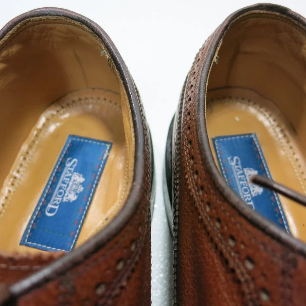 Stafford brogue leather