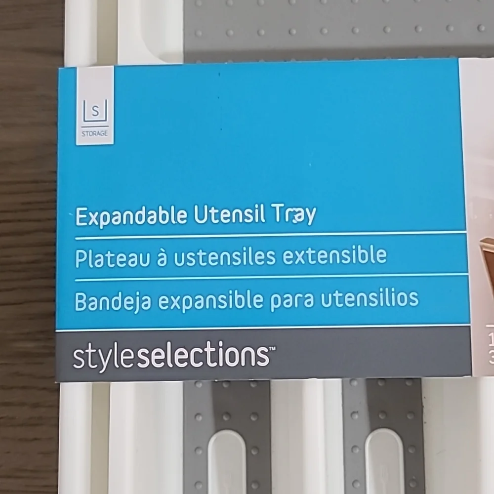 Expandable Kitchen Drawer Organizers Silverware Insert/Spice Organizer - NWT