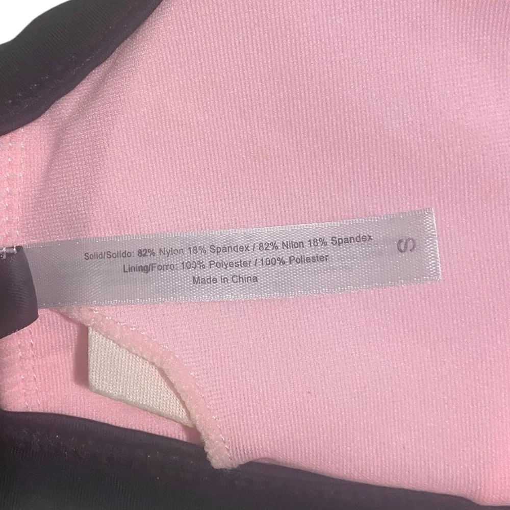 Adore Me Pink and Black bikini top