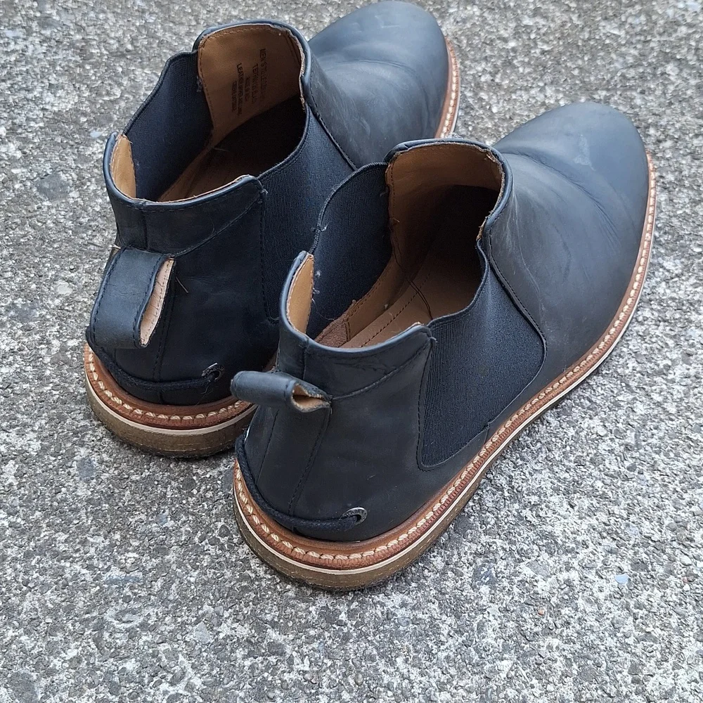 Tommy Bahama Men's Size 7D Black Leather Chelsea Boots
