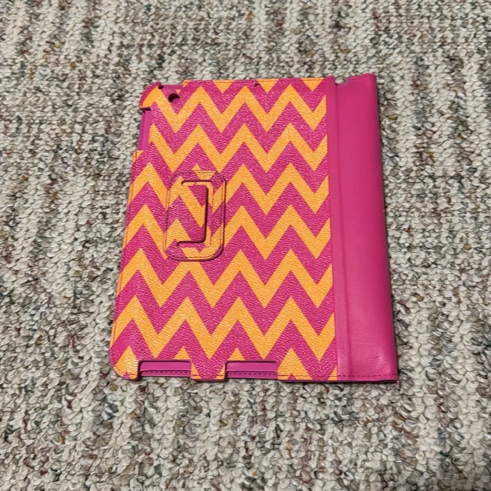 Vera Bradley Pink and Orange Chevron Tablet Case