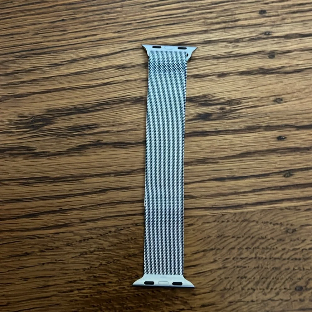 Silver Mesh Apple Watch Band