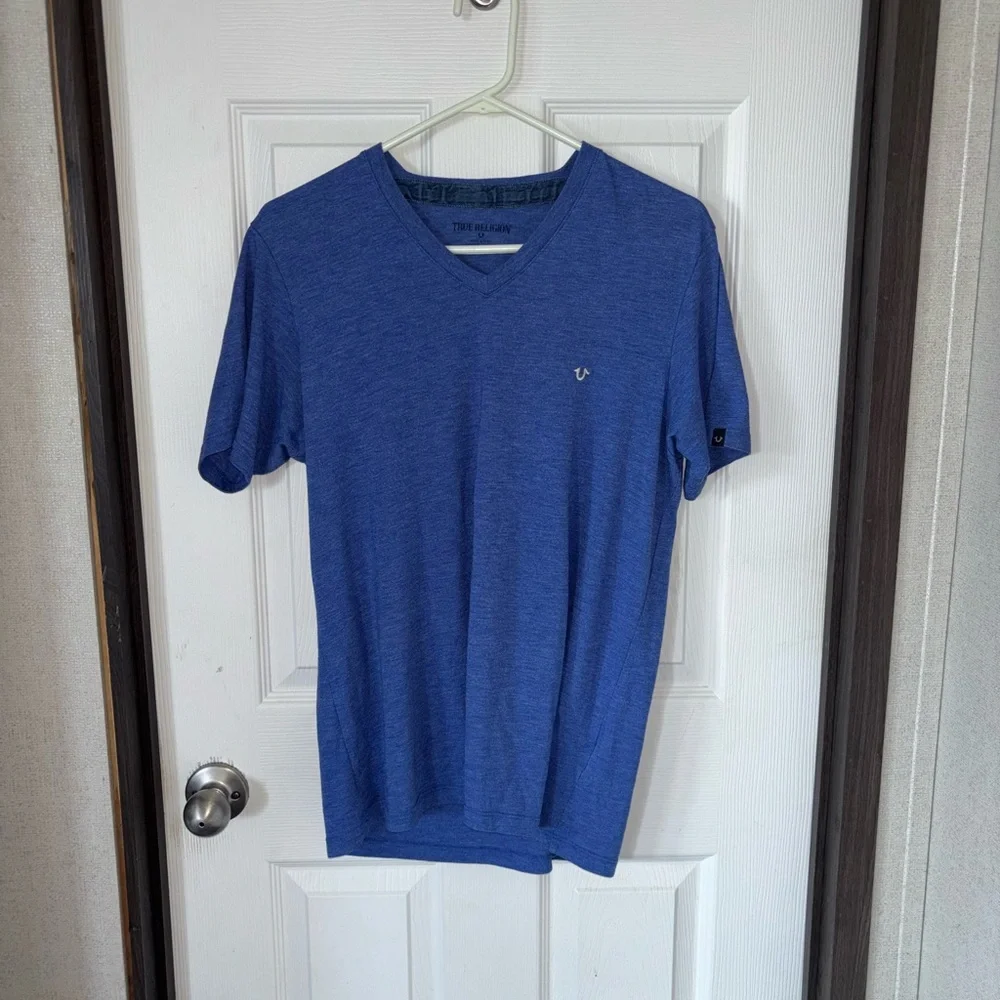 True Religion Blue Short Sleeve Tee