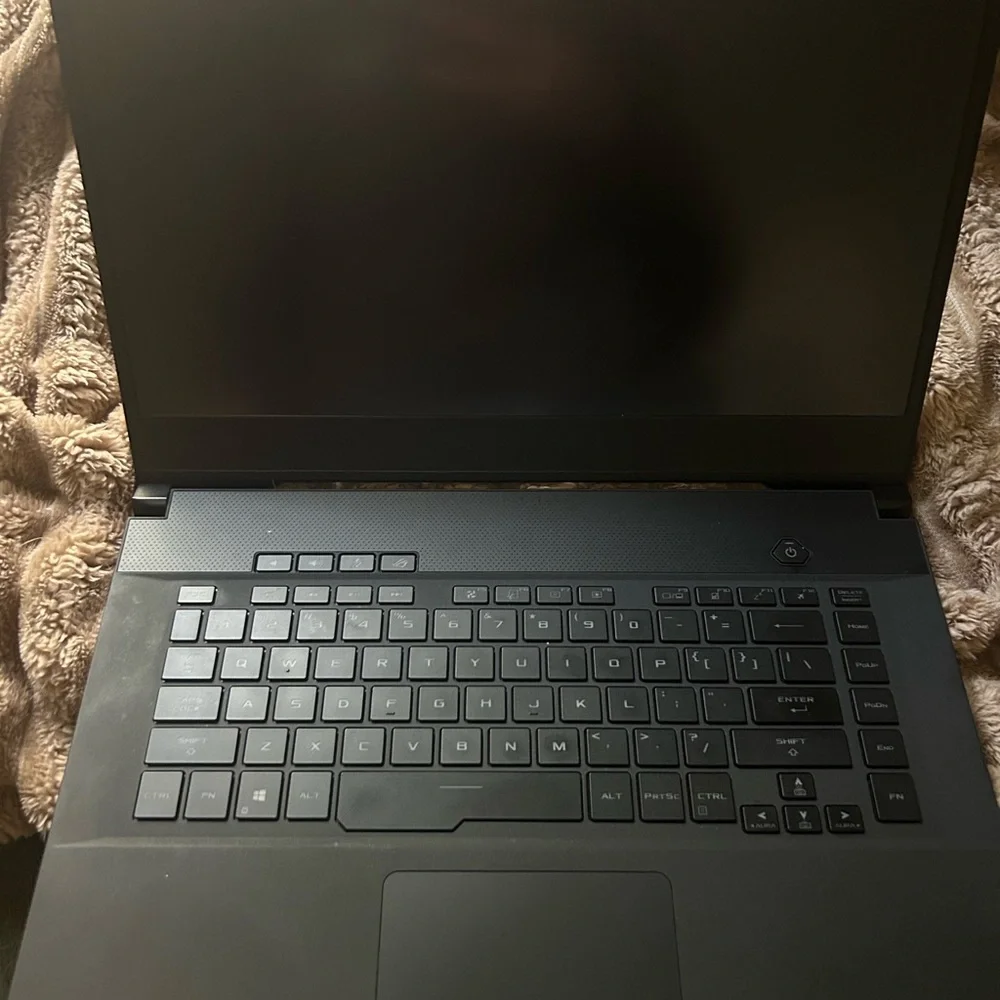 ASUS Black Gaming Laptop with RGB Lighting