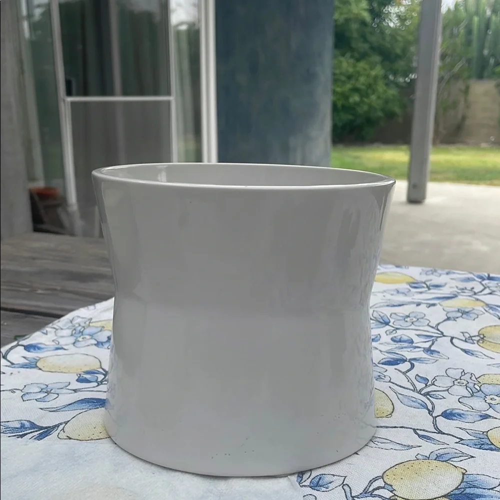 IKEA White Ceramic Planter